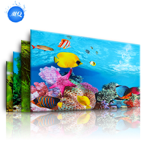 Stiker latar belakang ikan ramah lingkungan <span class=keywords><strong>3D</strong></span>, dekorasi tangki akuarium plastik - Product Image 2