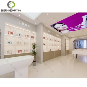 Gabinete de exhibición cosmético de lujo con diseño de muebles de tienda personalizable, soporte cosmético de moda para decoración de interiores de tienda - Product Image 4