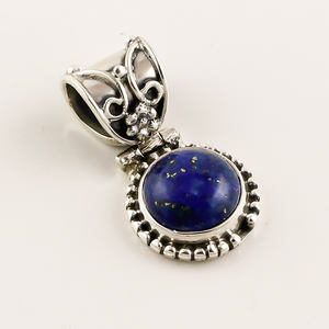 Colgante de piedras preciosas de Plata de Ley 925, joyería de plata de piedras preciosas de rubí natural, proveedor de joyas de piedras preciosas de plata antigua - Product Image 4