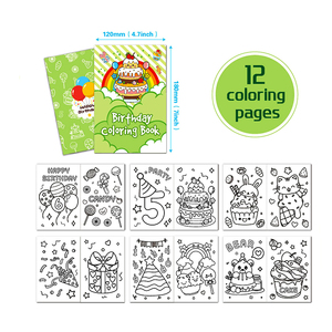 Échantillon <span class=keywords><strong>gratuit</strong></span>, livre de coloriage personnalisé pour <span class=keywords><strong>anniversaire</strong></span> d'enfants, couverture souple, couture sur selle imprimée sur papier offset en carton pour enfants - Product Image 4