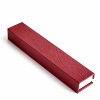 Boîte à encens rectangulaire de luxe en couleur unie, emballage personnalisé en papier kraft pour cadeaux, boîtes rigides avec doublure en éponge, estampage
