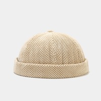 Topi Bulat Tanpa Pinggiran Gaya Vintage Musim Dingin Berkualitas Tinggi, Gaya Jalanan Sporty Fashion, 100% Katun, Logo Custom