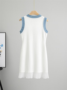 Abito <span class=keywords><strong>Midi</strong></span> estivo da <span class=keywords><strong>donna</strong></span> europeo americano per gilet in Denim lavato transfrontaliero indipendente - Product Image 2