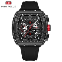 Jam Tangan Quartz Multifungsi MINI FOCUS 0399 untuk Pria, Tahan Air, Fashion, Kalender, Tali Silikon, Relogio Masculino