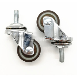 Furniture Casters 25mm Diameter <b>Swivel</b> Silent Wheel With M6/M8 Screw Installation For Home Office Use - Product Image 3
