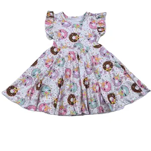 Qingli OEM Cute Donut Girl Baby Dress Kids Clothing Girls 3 To 5 Years Dress