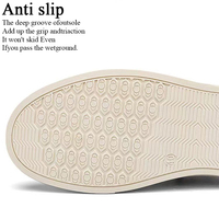 Baskets décontractées en maille beige pour hommes, à rayures vertes et rouges, à enfiler, respirantes, pour le quotidien