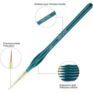 Hechunzi Golden Metal Platinum Liner Nylon Cheveux <span class=keywords><strong>Vernis</strong></span> Peinture Art Liner Brosse Manucure Détail Peinture Artiste Pinceaux - Product Image 4