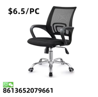 Chaise de bureau de luxe en métal maillé pour salle de lecture à dossier haut