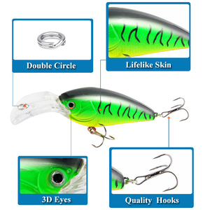 Leurre crankbait XY-45 107mm 21g pour la pêche au bar en eau moyenne, leurre artificiel réaliste - Product Image 4