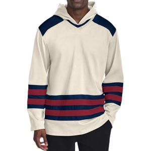 Jersey de Hockey sobre Hielo Retro 2026 con Estampado, Manga Larga, Poliéster Transpirable de Secado Rápido, Servicio OEM, Nombre de Equipo Personalizado - Product Image 5