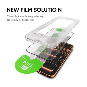 1-Click <strong>Second</strong> Paste Box Screen Protector for Apple <strong>iPhone</strong> 16 <strong>15</strong> 14 13 Pro Dustproof Full Coverage Tempered Glass Film 9H Hard - Product Image 3