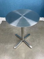 Tables et chaises en acier inoxydable de style industriel, table à manger de petite taille pour villa, salon de thé, café, restaurant - imperméable