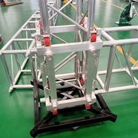 Torre de Truss de Aluminio Personalizada SZgroup 300x300mm con Conexión Cuadrada y Soporte Vertical para Iluminación de Conciertos y Altavoces PA