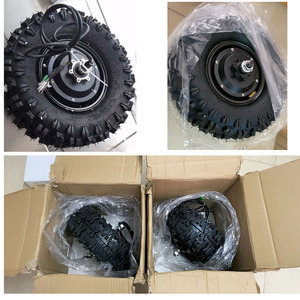 Motor de Robot móvil para exteriores, Motor Servo de cubo de 13 pulgadas, engranaje sin escobillas de CC, rueda eléctrica en Motor con codificador, <span class=keywords><strong>Sensor</strong></span> Hall, neumático de vacío - Product Image 3