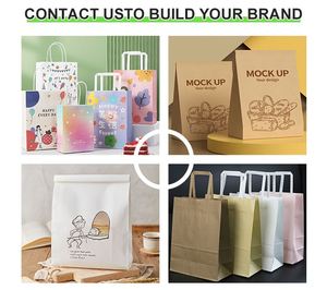 Bolsa de Papel Kraft Marrón para Alimentos, Económica y Personalizable, Venta al por Mayor, Acepta Diseño Personalizado, Bolsa de Papel Antigrasa para Alimentos - Product Image 6