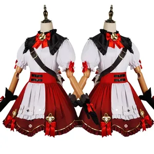 Wholesale High Quality Genshin Impact Cosplay Klee Witch Lolita Maid Dress Halloween Party Cosplay Costumes