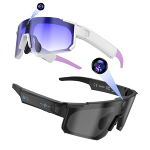 Smart <b>Glasses</b> M95 Dual <b>Camera</b> Sports <b>Glasses</b> <b>With</b> Voice Recognition For Outdoor Cycling And Phone Call - Product Image 1