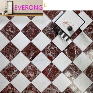 Mármol Natural Turco Rojo Rosso Levanto, Loseta de <span class=keywords><strong>Piedra</strong></span> Pulida Color Borgoña para Decoración de Interiores - Product Image 1