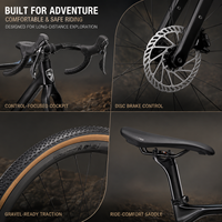 TWITTER Gravel X 700C Carbon Gravel Bike RS 24-Gang Vollhydraulische Scheibenbremse Steckachse Allroad-Fahrrad Großhandel OEM