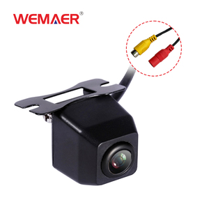 Wemeer กล้องมองหลังรถยนต์4ขามุมมองกว้าง120องศามองเห็นกลางคืนกล้องมองหลัง CVBS มุมมองด้านหน้าสำหรับระบบที่จอดรถ - Product Image 1