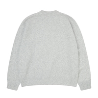 Pull tricoté surdimensionné en mélange de laine d'alpaga duveteuse avec logo jacquard personnalisé pour homme, style streetwear, col montant, vente en gros