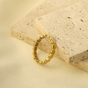Geometric Shape Gold <b>Ring</b> Women's Jewelry Gift Fashion <b>Rings</b> <b>Titanium</b> Steel Simple Design Index Finger <b>Ring</b> - Product Image 2