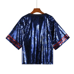 เสื้อยืดแขนสั้นปักเลื่อมทีมฟุตบอลฮิวสตันเท็กซัส 26 สี สำหรับวันแข่งขัน เสื้อเจอร์ซีย์ปักเลื่อมเท็กซัสสำหรับผู้หญิง - Product Image 5