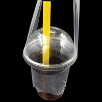 13x21cm sac de transport en forme de T une tasse sac d'emballage de boisson pochette en plastique costume pour tasse de 90-95mm de diamètre