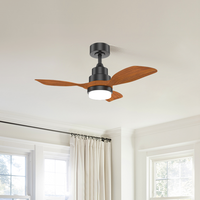 Ventilateur de plafond moderne avec éclairage LED, 36 pouces, réversible, moteur BLDC, avec télécommande