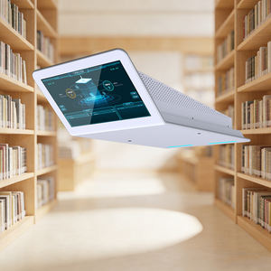 Plafondgemonteerd AI-toegangscontrolesysteem voor slimme bibliotheken met gezichtsherkenning, contactloze toegang en anti-diefstal beveiligingsterminal - Product Image 1