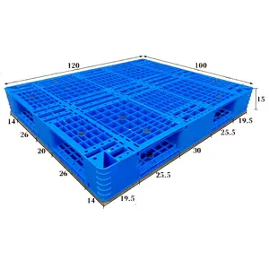 Heavy-Weight Double Sided Euro Pallet For Warehouse Storage Stacking Use Plastic Pallet For Flour Bags Double Faced Style