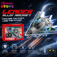 Avion télécommandé en métal Belinda 1:18, avion de chasse RC avec lumière, 27Mhz, modèle d'avion télécommandé pour enfants