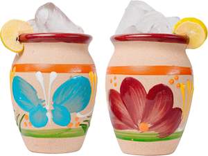 16 oz hecho a mano Fiesta Cantarito Cup Tazas De Barro Mexican <span class=keywords><strong>Margarito</strong></span> Clay Cup - Product Image 4