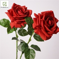 Rose artificielle de haute qualité 65 cm, toucher réel, blanche, Ocean Song, fleur unique en latex pour mariage, décoration de la maison, Saint-Valentin
