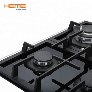 CE Household Appliance Black Tempered Glass Built <b>in</b> Gas for <b>Kitchen</b> Cooking Stove - Product Image 3
