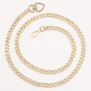 Cadena de cintura de metal dorado, cinturón de una sola capa con hebilla de corazón, cinturón de falda versátil y moderno para mujer, cinturones de boda para adultos - Product Image 3