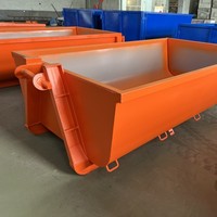 Nouveau camion conteneur à bille à toit ouvert empilable 22cbm avec benne à ordures pour usine de pyrolyse