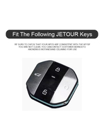 Convient pour Jetour Key Fob Case pour Freelander 2025, Traveler, Shanhai T1, T2 - Metal Key Cover with Buckle
