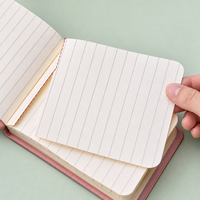 Carnet de poche personnalisé A7, journal en cuir PU personnalisé, mini-agenda quotidien, petit bloc-notes, cadeau d'entreprise, ensemble de papeterie de bureau