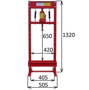Presse <span class=keywords><strong>hydraulique</strong></span> manuelle rouge de haute qualité <span class=keywords><strong>12T</strong></span> avec CE - Product Image 3