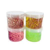 Jouets STEM en gros – Fournitures écologiques pour pâte à modeler et slime – Jouet souple – Slime cristallin de 8 oz avec paillettes pour enfants et adultes
