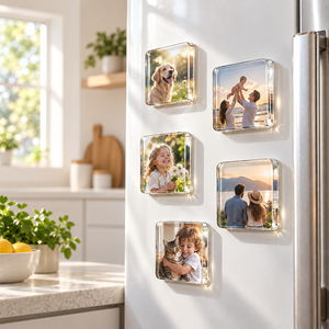Imán Acrílico Magnético Resistente al Agua de Superficie Lisa OEM, Imán de Refrigerador de Alta Definición para Manualidades con Fotos - Product Image 1