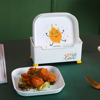 Assiettes en plastique PP pour enfants, ensemble d'assiettes rondes de 6 pouces pour enfants, pour usage intérieur et extérieur, Logo personnalisable, 20 pièces