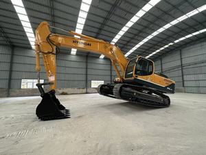 Excavatrice sur chenilles d'occasion Hyundai 305LC-9T jaune avec godet - Product Image 5