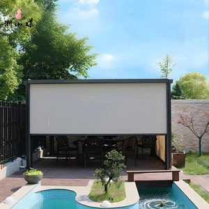 ม่านม้วนอลูมิเนียมระบบซิปไฟฟ้าแบบกัน<span class=keywords><strong>ลม</strong></span>รุ่นใหม่ สำหรับบังแดดภายนอกอาคาร ระเบียง หรือโรงงาน - Product Image 5