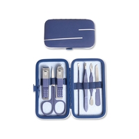 WELLFLYER MS-580 professionnel coupe-ongles Kit pédicure soins outils acier inoxydable hommes toilettage Kit voyage maison cadeau de noël
