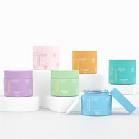 Vente en gros 30 50 100g pot de crème pour le visage vide personnalisé emballage de récipient de soin de la peau pots et boîte cosmétiques en verre dépoli