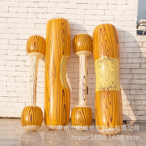 Flotadores Inflables de PVC con Diseño de Madera 140x35cm para Deportes Acuáticos y Recreación - Product Image 3