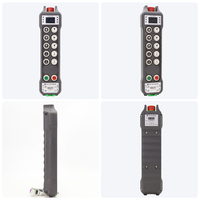 Télécommande radio industrielle tri-étanche 10 boutons à vitesse unique IP67 avec station de charge pour batterie rechargeable CE pour pont roulant